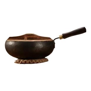 易厨匠章丘大肚锅手工锻打老式铁锅无涂层熟铁锅家用炒菜炒锅肚腩