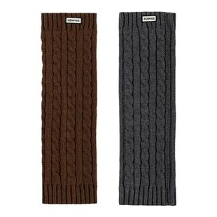 上森麻花袜套羊毛女士堆堆袜腿套护腿套配鲨鱼裤小皮鞋小腿袜脚套