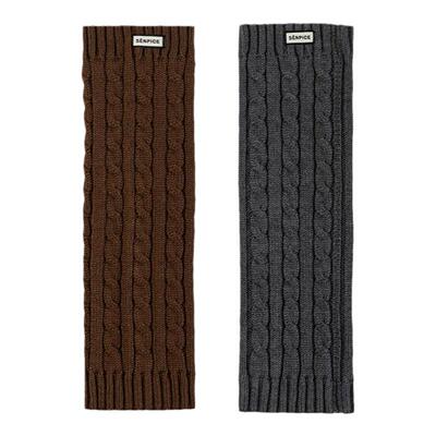 上森派系羊毛加厚秋冬护腿袜套