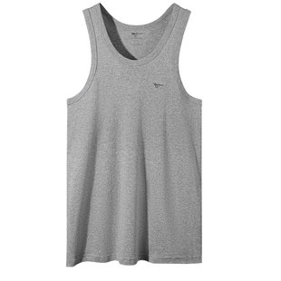 七匹狼纯棉背心男士跨栏健身螺纹弹力汗衫二道二股筋打底全棉无袖