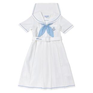 夏日和风铃 夏之帆原创JK制服日系学院风短袖连衣裙盛夏服