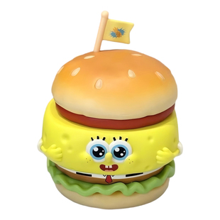 正版青物海绵宝宝汉堡叠叠乐盲盒派大星手办发光小孩女生男生礼物