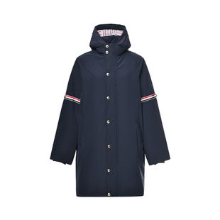 情侣款秋冬新款学生TB羽绒服女四条杠长款派克服90白鸭绒外套防风