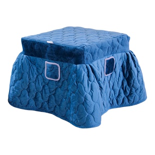 烤火桌子罩套加厚烤火被正方形火架被套珊瑚绒烤火罩冬天取暖家用