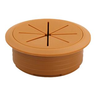 电脑桌办公书桌面线孔盖洞圆形装饰盖50mm60穿线孔盖板线盒黑色盖