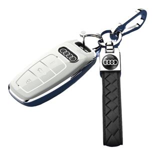 适用奥迪q4etron钥匙套2023款A3女士全包壳奥迪q5etron汽车用品扣