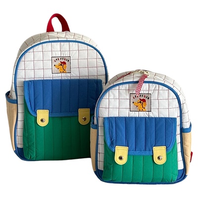 upupfour 幼稚园｜原创自制韩国多功能纯棉绗缝刺绣妈咪包亲子包