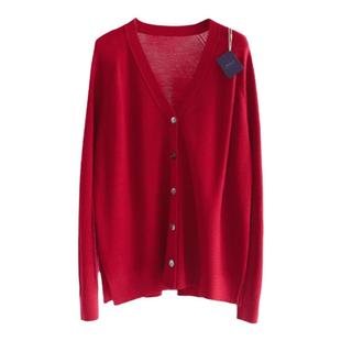 扬子纱16针48支精纺羊毛 ROCO100%纯羊毛开衫背心两件套套装外套