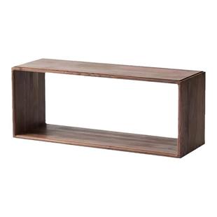 北欧实木矮书柜自由组合落地格子柜日式简约书架置物架轻奢储物柜