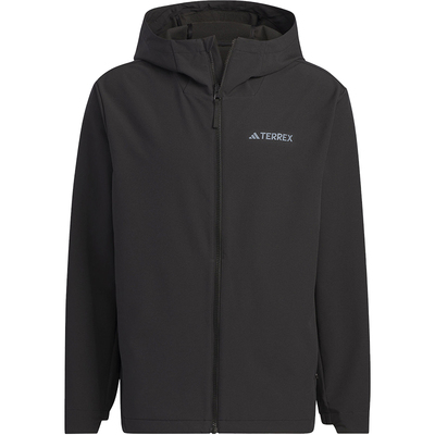 Adidas/阿迪达斯官方正品户外加绒男士运动连帽软壳衣外套IL9011