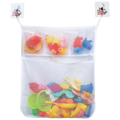 浴室玩具收纳网兜袋配送无痕粘钩