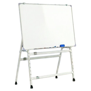 易博可折叠白板磁性黑板支架式写字板教学办公培训儿童家用大白板绿板可擦双面留言板移动小黑板工厂车间看板