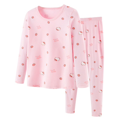 凯蒂猫女童纯棉内衣套装A类抗菌