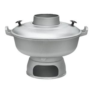 老北京铝火锅木炭纯铝家用老式纯铝锅特厚铝锅火锅木碳涮羊肉锅具