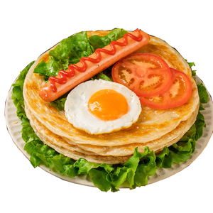 手抓饼50片早餐家商用半成品鸡蛋灌饼面饼速食无猪油多口味手抓饼
