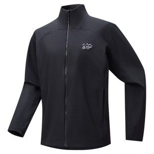 Ozark奥索卡25秋冬新品软壳夹克防泼水透气抗撕裂徒步立领外套男