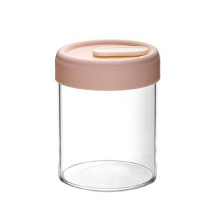 硅胶盖玻璃储物罐 厨房食品杂粮咖啡豆茶叶密封罐透明储藏收纳罐