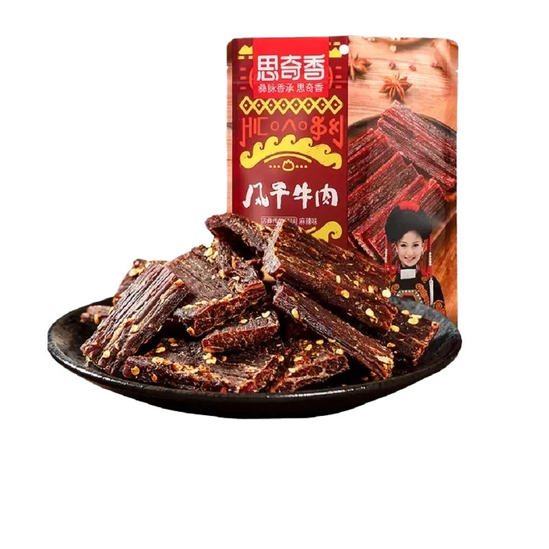 大凉山思奇香风干牛肉干500g长条风干牛肉四川大凉山藏式风干牛肉
