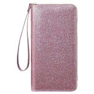 钱包女士长款拉链卡片包新款多功能大容量时尚亮片钱夹手包护照包