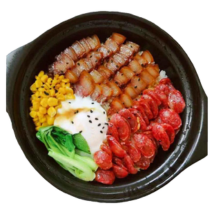 腊味三拼煲仔饭食材腊肉正宗四川五花肉农家自制烟熏广式腊肠香肠