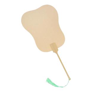 空白宣纸团扇加厚手工diy材料包古风宫漆扇儿童手绘美术书法扇子