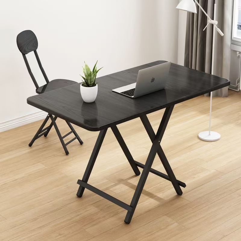 简易家用小户型折叠桌吃饭小桌子桌宿舍便携式推地学生双杠学习桌