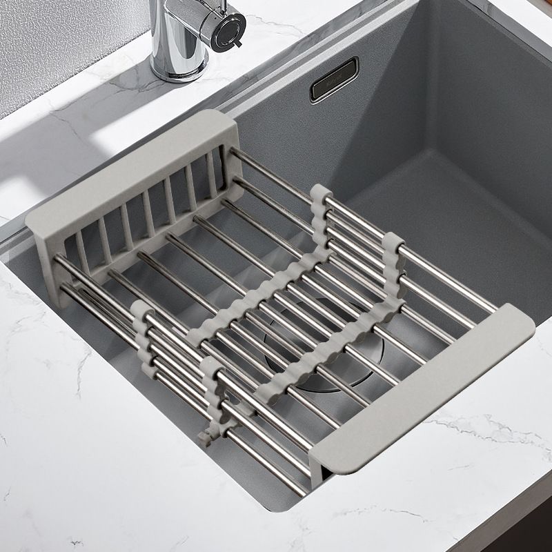 不锈钢沥水提篮厨房水槽洗菜可篮碗架盆伸缩水池厨房沥水加厚