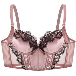 商场同款MYBODY新款轻奢丝绒时尚加厚聚拢调整型文胸性感蕾丝内衣