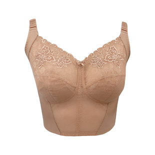 内衣女大胸显小防下垂收副乳调整型文胸全罩杯防震防晃无圈长文胸