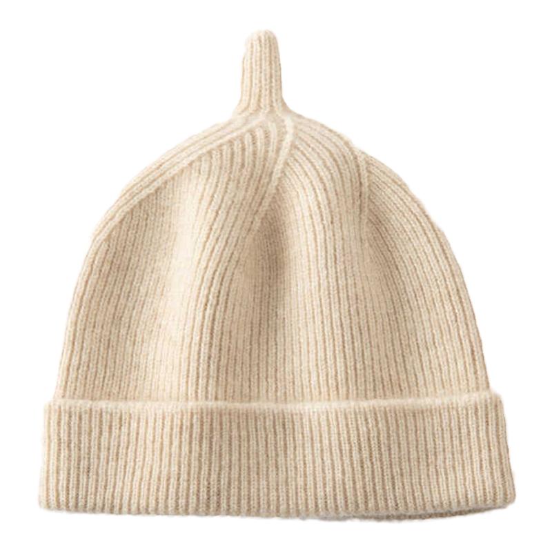 儿童款！秋冬100%山羊绒帽子男女童针织防寒保暖婴幼儿超萌毛线帽