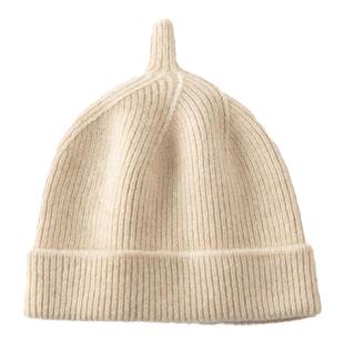 儿童款！秋冬100%山羊绒帽子男女童针织防寒保暖婴幼儿超萌毛线帽