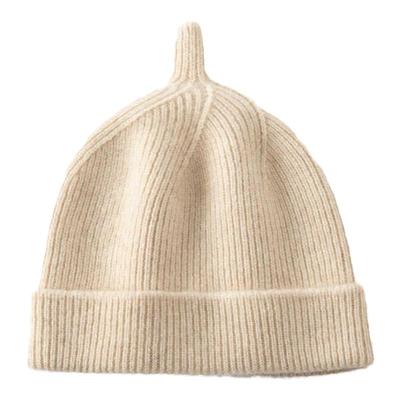 秋冬100%山羊绒儿童帽子男女同款