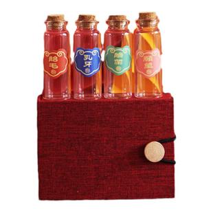 胎发纪念品diy自制胎毛保存瓶宝宝婴儿新生儿乳牙纪念脐带收藏盒