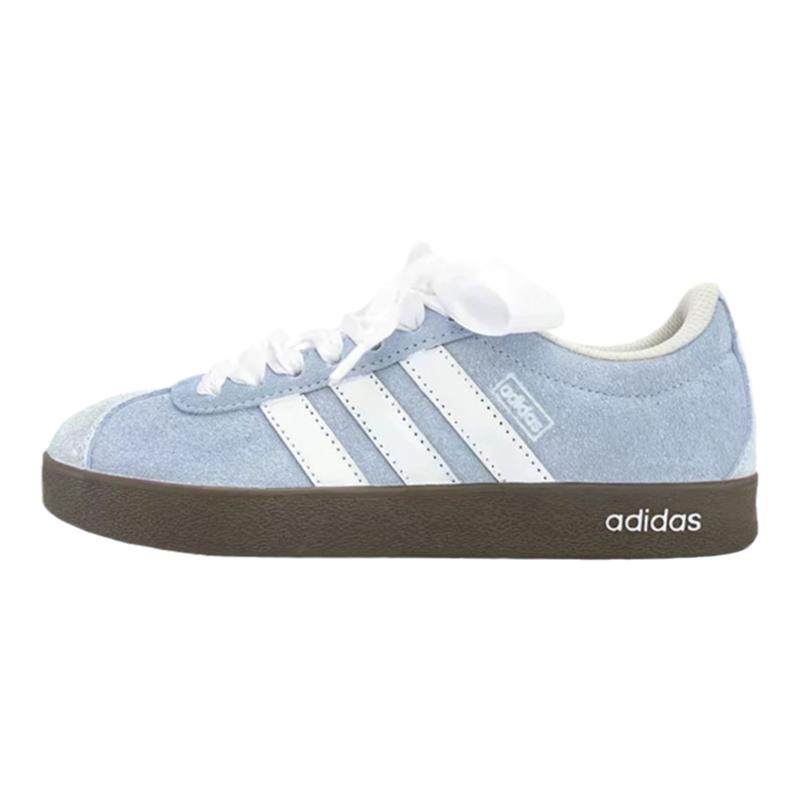 球鞋定制阿迪达斯adidas neo Court海滨假日芭蕾风蝴蝶结女板鞋冬