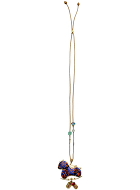 杨丽萍官方手工刺绣挂件项链