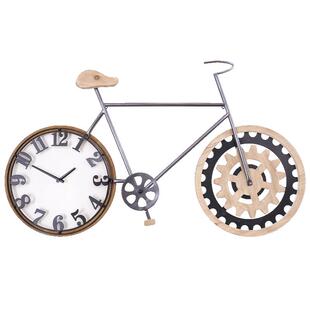 火锅店墙面装饰创意挂钟串串店铁艺墙饰烧烤鱼店复古背景墙壁挂件