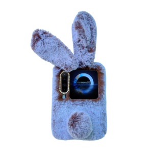 可爱毛绒适用华为purax手机壳典藏版女款毛茸茸卡通防摔pocket2保护壳时尚荣耀vflip2折叠屏novaflip新品创意