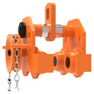 手动单轨手拉小车手推小车跑车工字钢轨道滑轮滑车1/2/3/5/10吨T