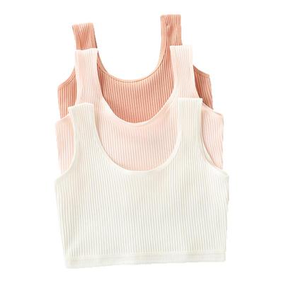 女童发育期小背心无钢圈纯棉透气