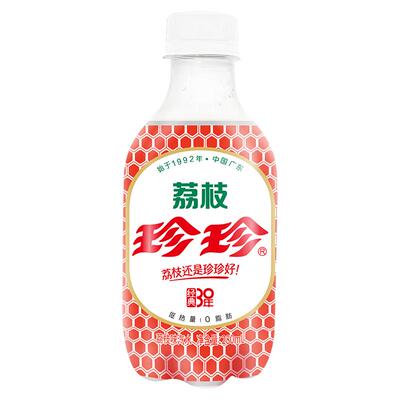 珍珍荔枝汽水饮料280ml*12瓶