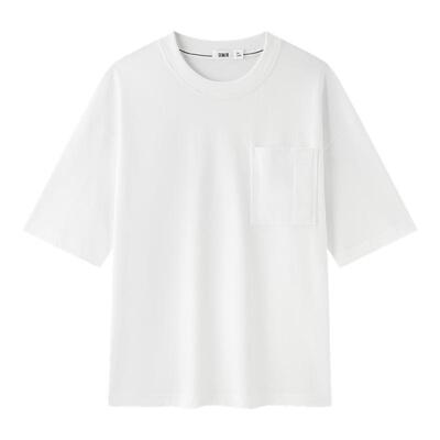 森马纯色百搭重磅纯棉短袖T恤男