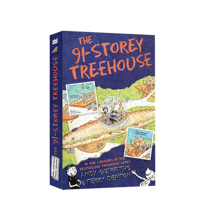 英文原版 小屁孩 树屋历险记 91层树屋 The 91 Storey Treehouse 英语学习 章节书 桥梁书 分级阅读