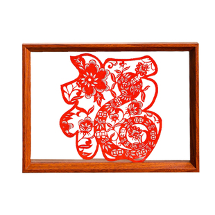 剪纸裱框标本照片儿童DIY手工相框定制双面透明摆台空框装裱画框