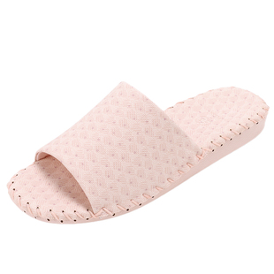 Pansy盼喜日本女士拖鞋手工编织室内静音防滑木地板用2026春夏季