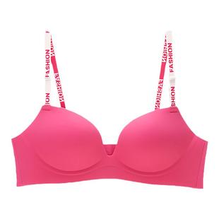 br size as字母肩带内衣女小胸聚拢无痕胸罩显圆显大性感文胸套装