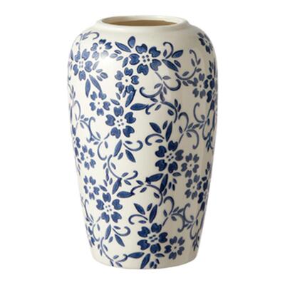 若花复古青花瓷陶瓷花瓶