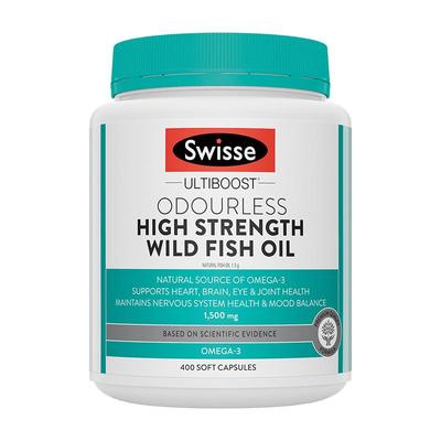 swisse无腥味野生鱼油胶囊400粒