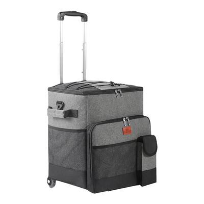 加厚防水大容量拉杆保温包