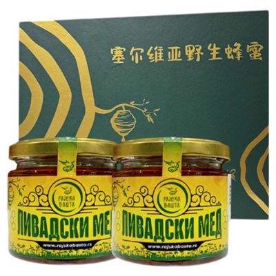 塞尔维亚进口草甸蜂蜜金合欢蜂蜜滋补罐装礼盒装调味