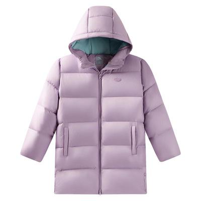安踏儿童女大童中长羽绒服